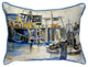 Betsy Drake Fishing Boat Extra Large 20 X 24 Indoor / Outdoor Pillow