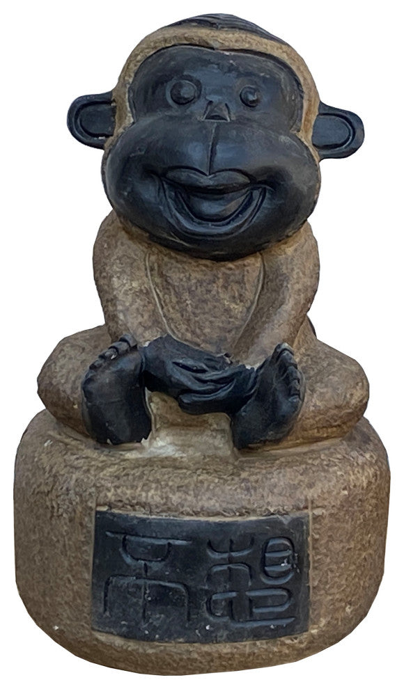 Black Gray Brown Two Colors Stone Monkey Ape Figure Hcs7127