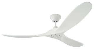 Maverick 3 Blade Outdoor Ceiling Fan Matte White Matte White Contemporary