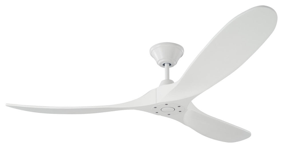 Maverick 3 Blade Outdoor Ceiling Fan Matte White Matte White Contemporary