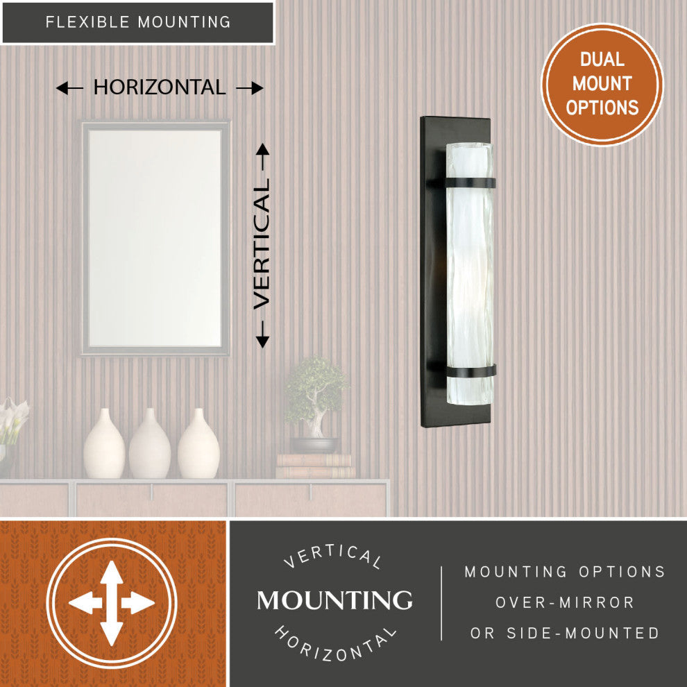 Vilo 4.5-in Wall Light Oil Rubbed Bronze