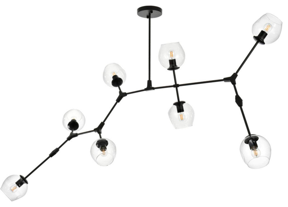 Cavoli 8 Light Chandelier, Black