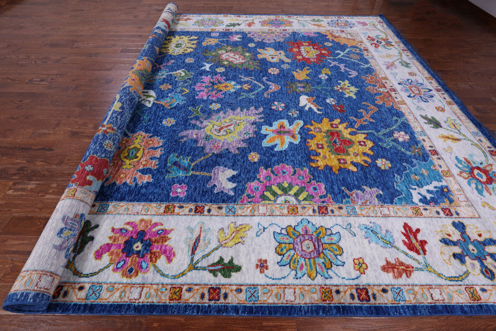 Turkish Oushak Hand Knotted Wool Rug 12' 4" X 14' 8" - Q14769