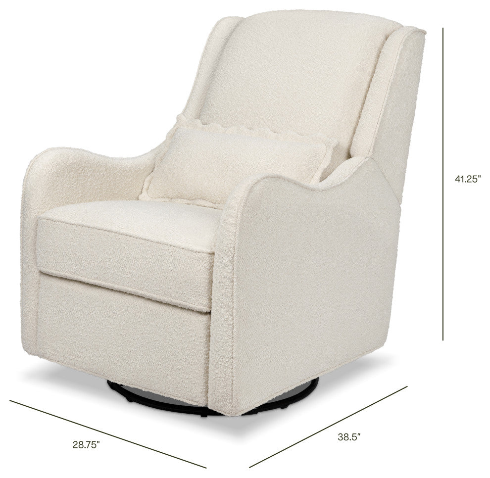 Devon Recliner and Swivel Glider, Ivory Boucle