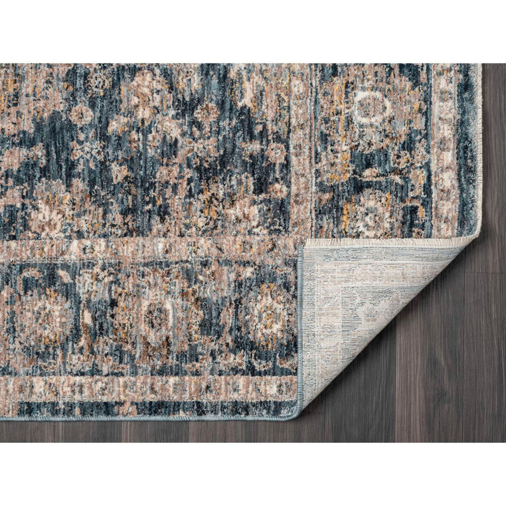 Hampton Persian Area Rug, Blue, 5'x7'3"