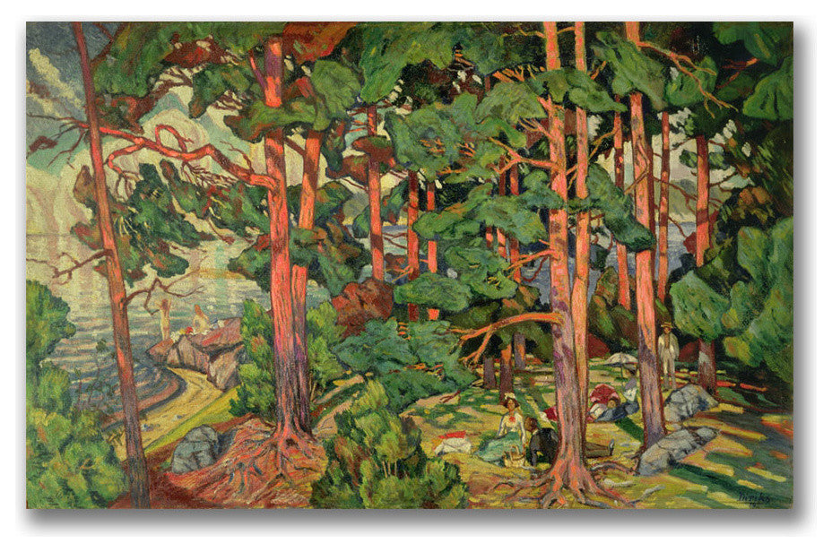 'Fauve Landscape' Canvas Art by Carl Edvard Diriks