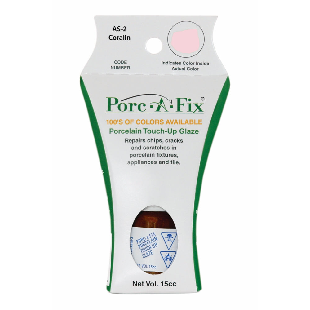 Porc-A-Fix Touch Up Repair Glaze - American Standard - Venetian Pink - AS-10, Corallin as-2
