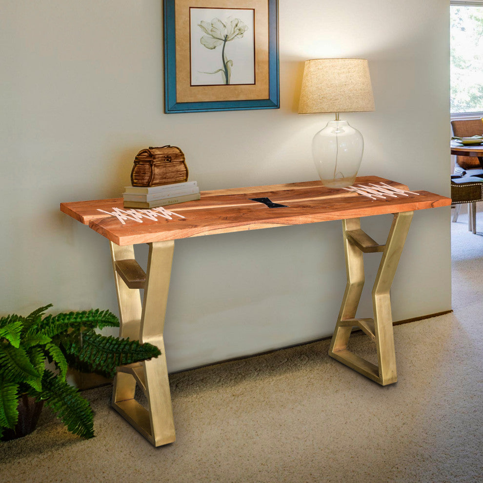 Charleston Acacia Wood Console Table