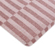 All-Stages Midi Crib Sheet, GOTS Certified Organic Muslin Cotton, Maroon Stripe