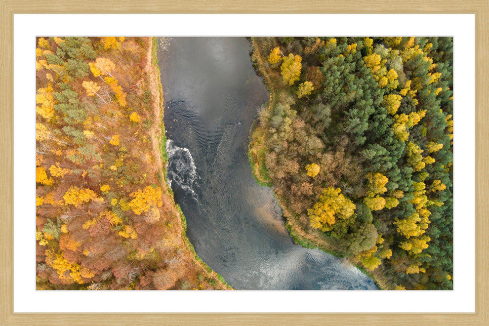 "Lazy River" Framed Print by Karolis Janulis