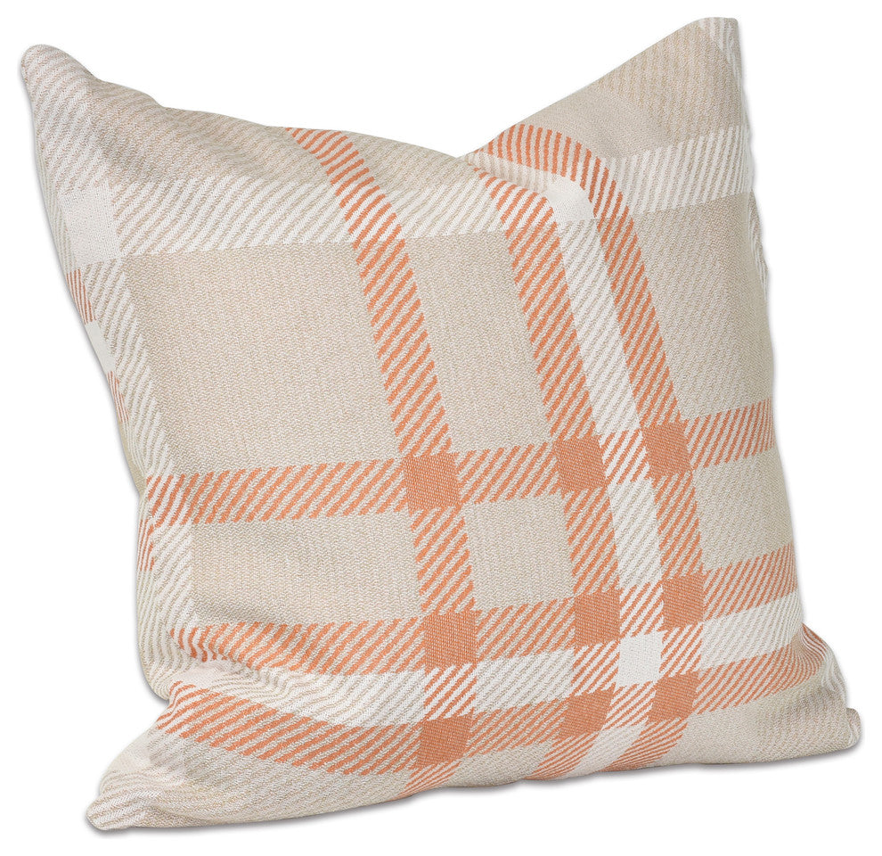 18"x18" Pacifica Accent Throw Pillow by Astella, Tartan Tuscan