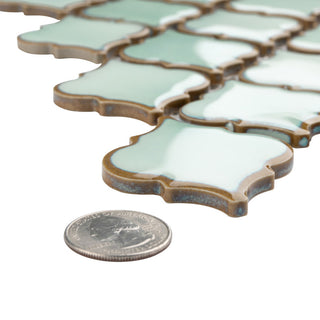 Hudson Tangier Mosaic Floor and Wall Tile, Mint Green