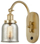 Bell Sconce, Satin Gold, Silver Plated Mercury, Silver Plated Mercury