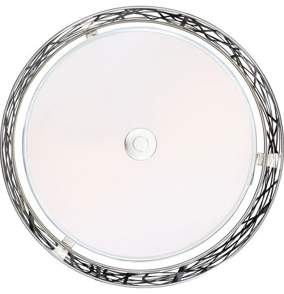 Abode 2-Light Semi-Flush Mount, Polished Chrome