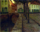 Henri Le Sidaner The Canal, 20"x25" Gallery Wrapped Canvas Print
