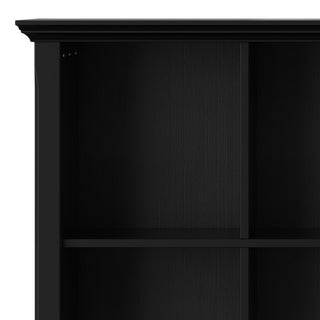 Acadian SOLID WOOD 8 Cube Storage Sofa Table, Black