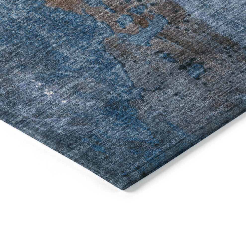 Machine Washable Indoor/Outdoor Chantille ACN1870 Brown 8' x 10' Rug