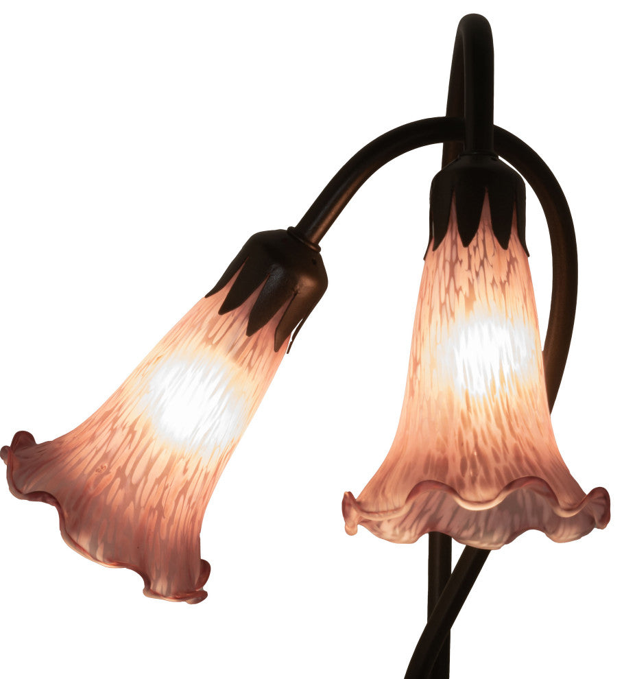 Meyda lighting 13209 16"H Lavender Pond Lily 2 Lt Accent Lamp