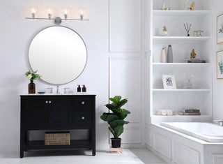 Elegant Lighting LD2322 Collier 4 Light 38"W Vanity Light - Chrome