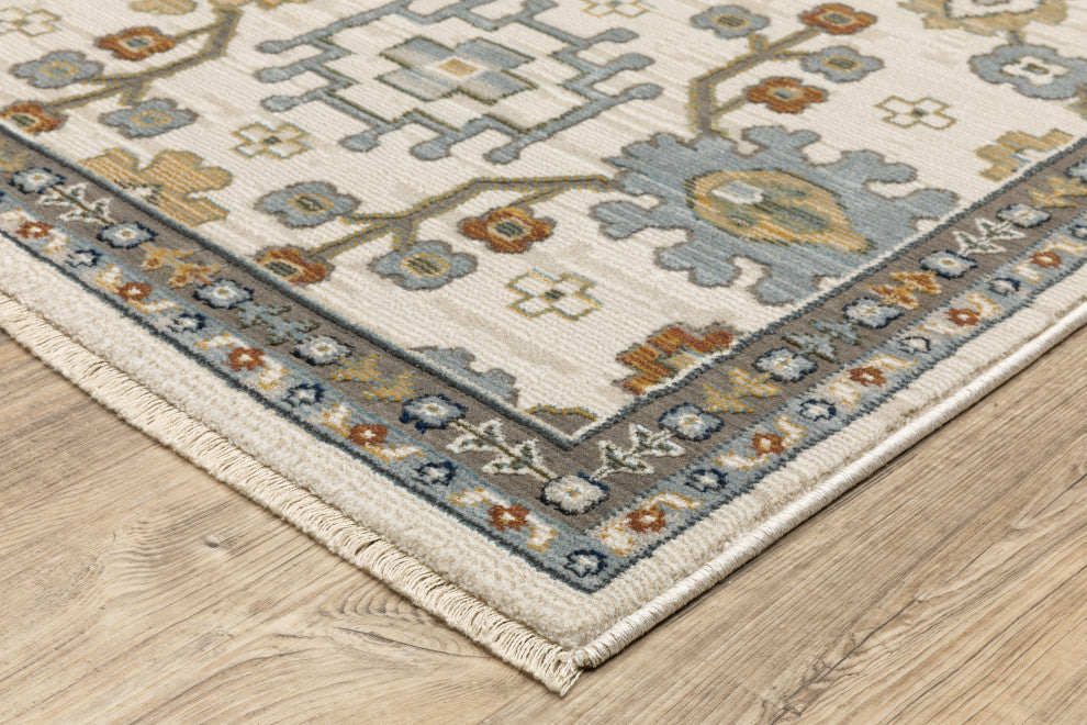 Oriental Weavers Keira KEI02 Floral Rug, Ivory, 3'3"x5'