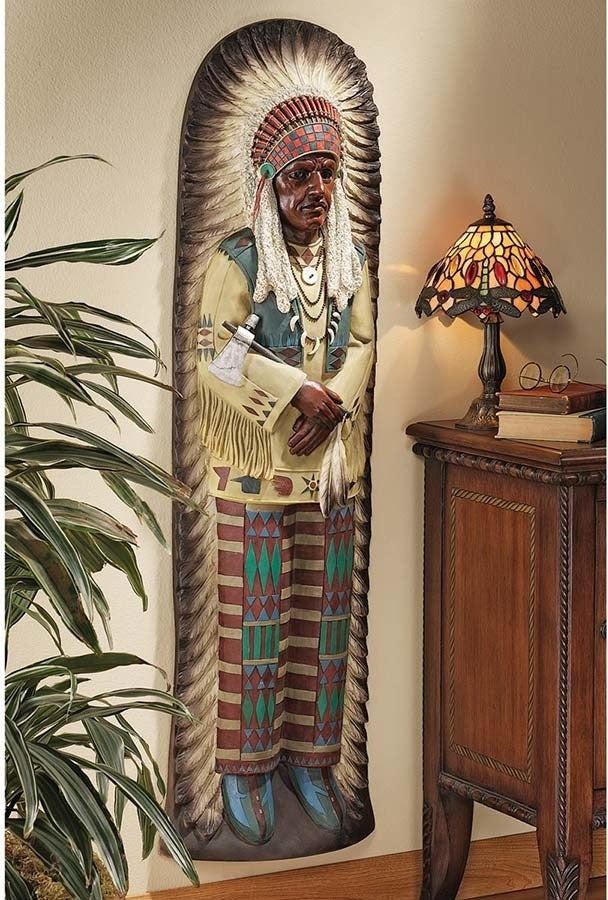 Chief Lone Raven Frieze