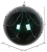 Vickerman 6" Sea Blue Candy Glit Curtain Orn 3/Bg