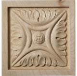 3 1/2"W x 3 1/2"H x 3/4"D Medium Middlesbrough Rosette, Cherry