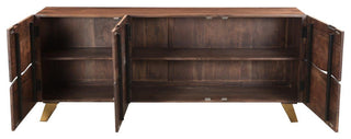 Timbergirl Seesham Live Edge Sideboard with Gold Legs