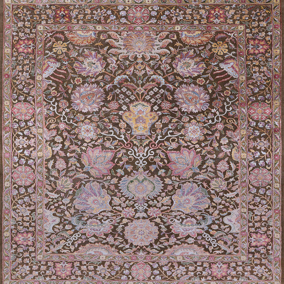 Ahgly Company Indoor Square Mid-Century Modern Area Rugs, 5' Square