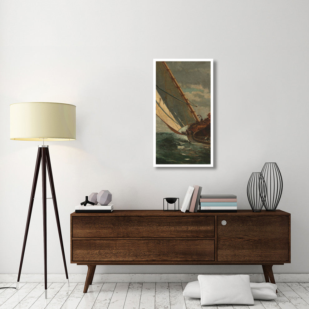 "Breezing Up (left)" Digital Paper Print by Winslow Homer, 24"x42"