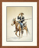 "A Mounted Infantryman" Framed Digital Print by Frederic Remington, 25x31"