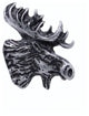 Moose Head Right Facing Cabinet Knob, Pewter