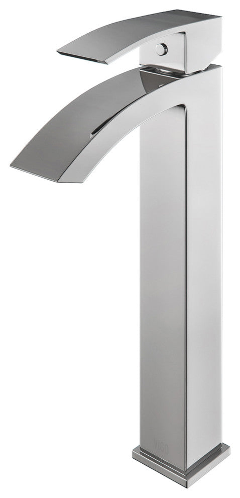 VIGO Duris 12" H Single Handle Single Hole Bathroom Vessel Faucet, Chrome