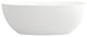 Stone Resin Solid Surface Freestanding Bathtub, White, 61"