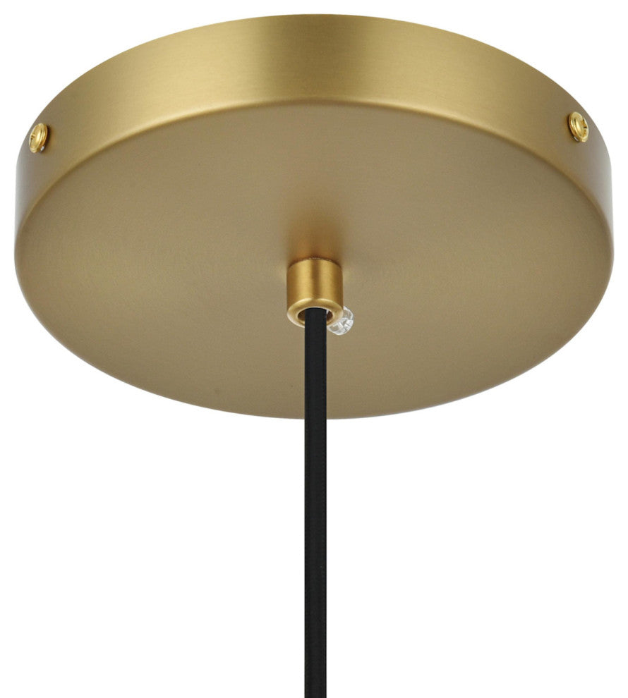 Elegant Lighting LD6044 Eclipse 14"W Pendant - Satin Gold