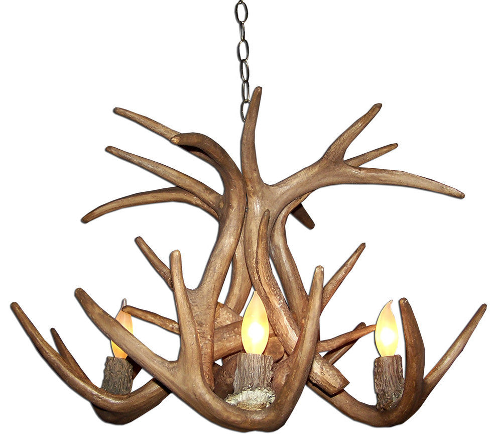 Reproduction Antler Whitetail Deer Chandelier Light, RS-17