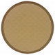8??Round Beige And Brown Plain Indoor Outdoor Area Rug