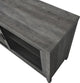 70" Industrial Sliding Mesh Door TV Console, Gray Wash