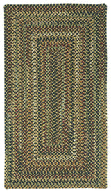 Bangor Concentric Braided Rectangle Rug, Very Charcoal 11'4"x14'4"