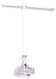 Pacific Grove Free Standing Towel Stand with Dotted Accents, Polished Chrome