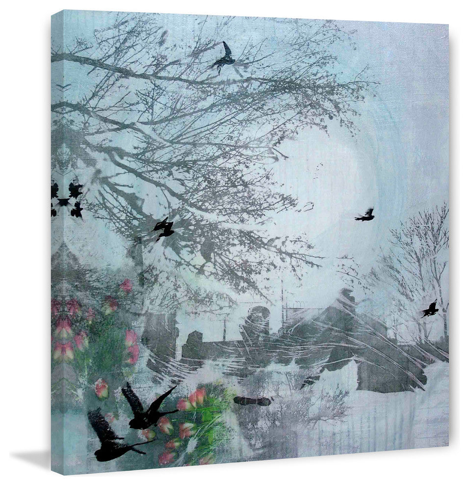 "Tuesday in Blue" Painting Print on Canvas by Tracy Silva Barbosa