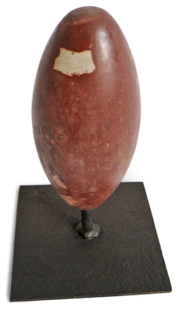 Natural Lingam Stone on Stand