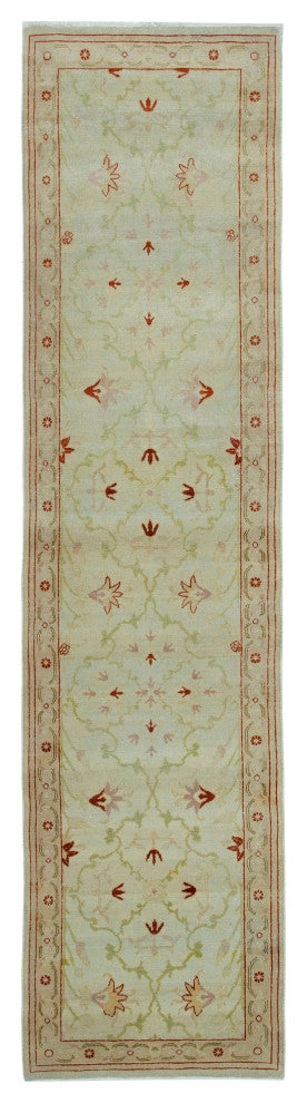 Rug N Carpet - Handwoven Oriental 2' 7" x 10' 1" Runner Oushak Area Rug