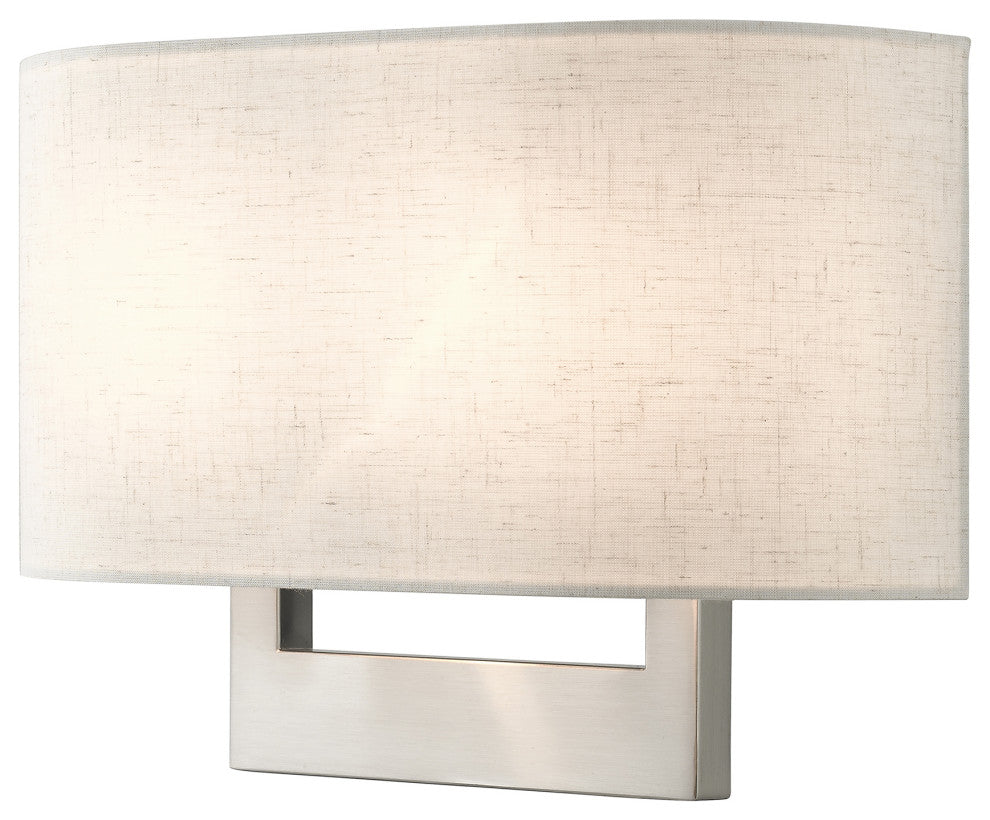 Livex Lighting Wall Sconces 2-Light Brushed Nickel Medium Sconce