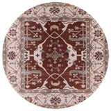 Ahgly Company Indoor Round Mid-Century Modern Area Rugs, 4' Round