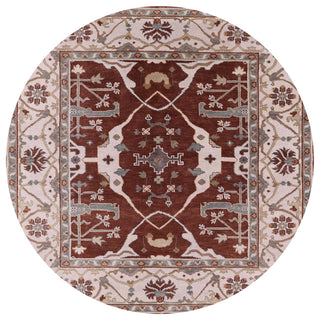 Ahgly Company Indoor Round Mid-Century Modern Area Rugs, 4' Round