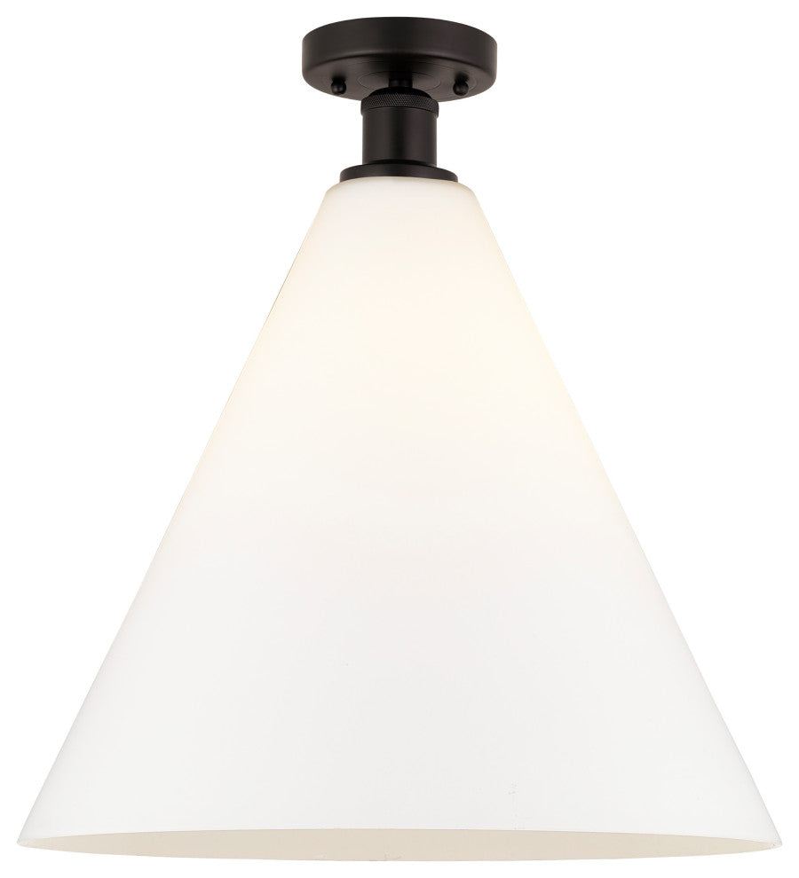 Innovations 616-1F-OB-GBC-161 1 Light Semi-Flush Mount, Oil Rubbed Bronze