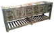 Belmont Rustic Bathroom Vanity Distressed Gray Ladder Shelf, 72"x20"x32"
