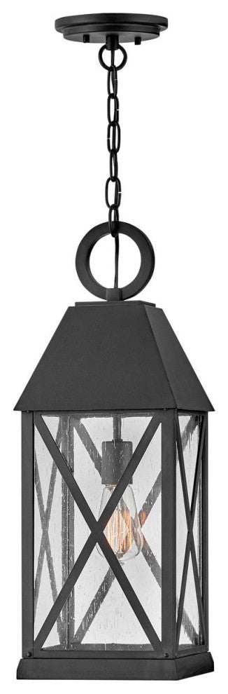Hinkley Briar Large Hanging Lantern, Museum Black