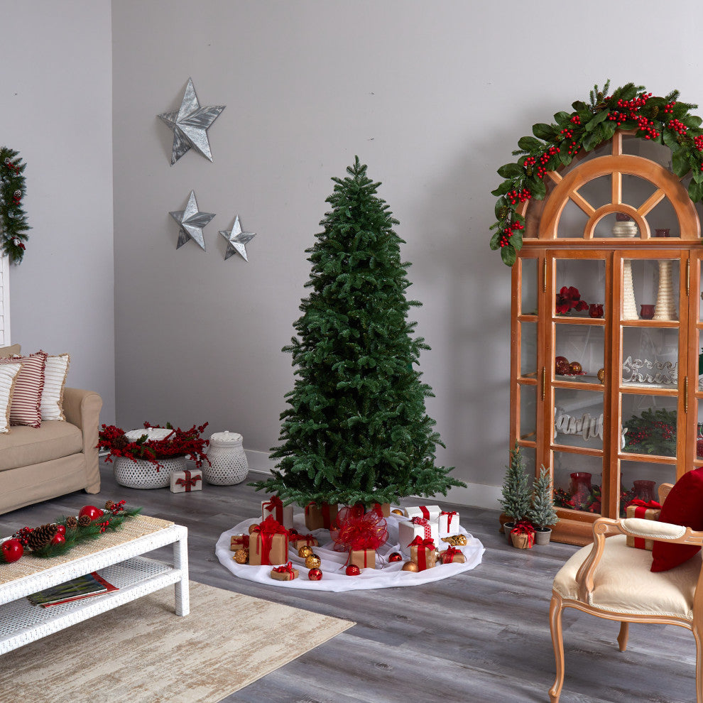 T3346 7 South Carolina Fir Artificial Christmas Tree With 550 Clear Lights